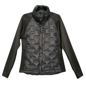 Fossa Apparel Hybrid Down Jacket Black Puffer Softshell‎ Athleisure Outdoor M
